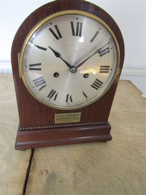Antique German Hac Oak Cased Mantle Clock 1927 Antique Price Guide Details Page