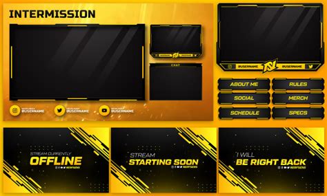 Design Cool Custom Twitch Overlay And Stream Package By Mhagi27 Fiverr