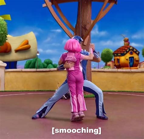 Lazytown Kissing By Darkmoonanimation On Deviantart