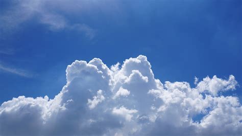 Download 2048x1152 Wallpaper Blue Sky Clouds Dual Wide