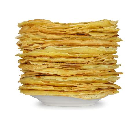 Pile Of Pancakes Stock Image Image Of Bakery Color 14414843