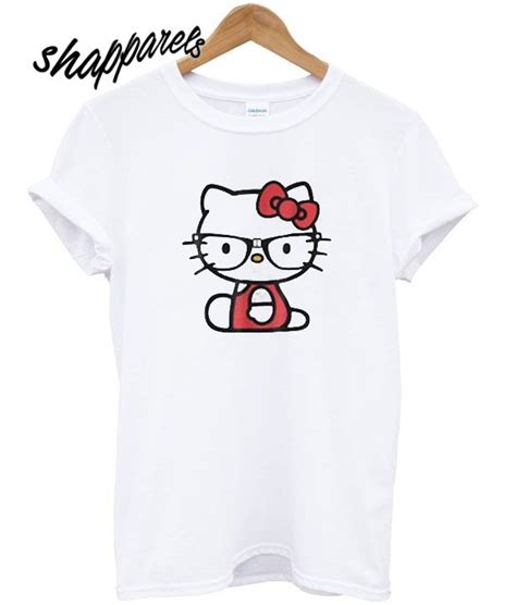 hallo kitty nerd glasses t shirt nerd glasses t shirt shirts