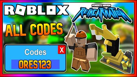 All Working Miners Haven Codes Roblox Miners Haven Reincarnation