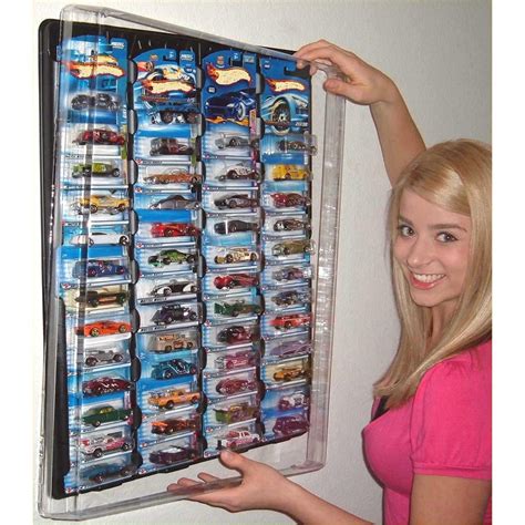 HOT WHEEL DISPLAY CASE FOR PACKAGED CARS BLACK Walmart Com In 2021
