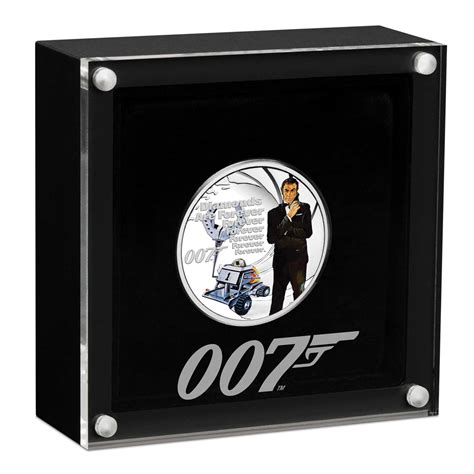 James Bond Diamonds Are Forever 2021 12oz Silver Proof Coloured Coin