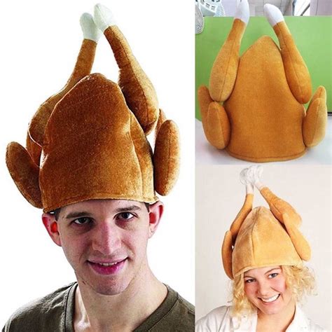 Funny Plush Roast Turkey Hat Party Clothing Cap New Funny Adult Hat