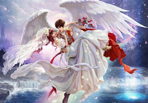 Angel Bride And Groom