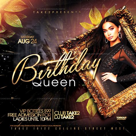 Birthday Party Flyer Template Take2design