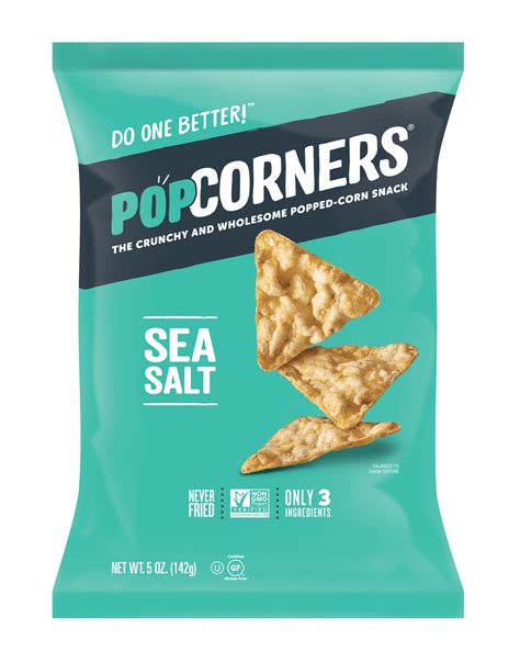 Popcorners Sea Salt Popcorn Chips 5 Ounce 12 Per Case