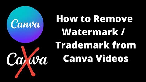 Remove Watermark From Canva Videos By Doing This Youtube
