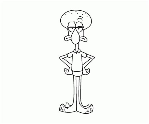 Squidward Coloring Pages Coloring Pages