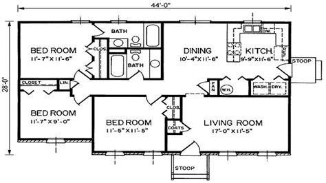 Bungalow Floor Plans 1200 Sq Ft Small Bungalow House Plans
