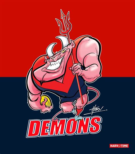 Afl Mascot Melbourne Demons Photos Pictures Demons 2 Devil Ghosts