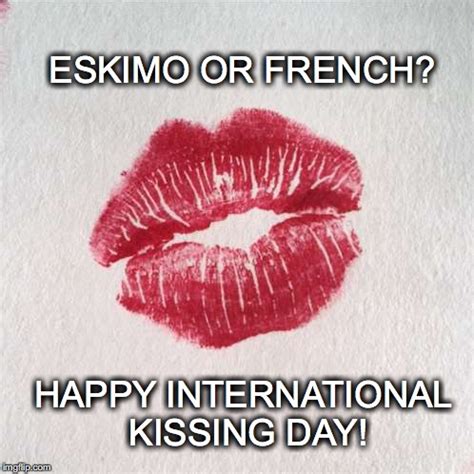 Happy International Kissing Day Lip Mark