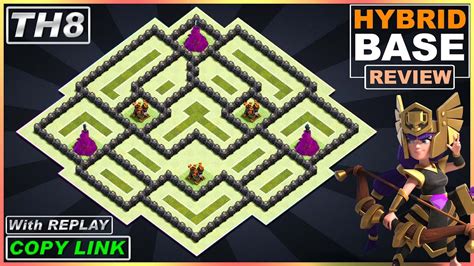Best Th8 Base Defense 2022 With Copy Link Coc Town Hall 8 Hybrid