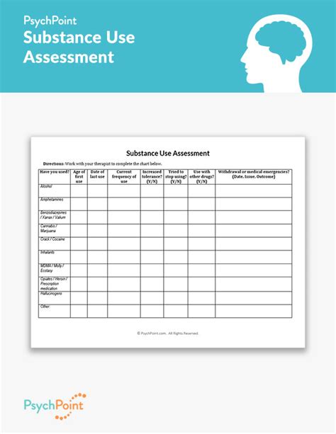 Substance Abuse Assessment Editable Fillable Printable Pdf 56 Off