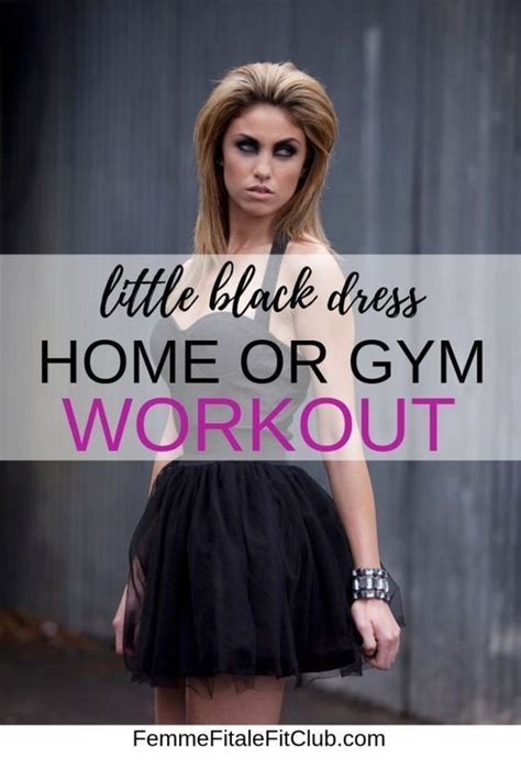 Little Black Dress 👗 Workout Workout At Home Workouts For Women Gym