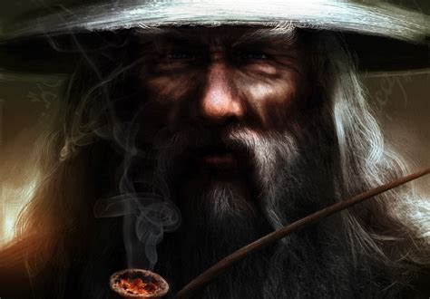 Download Painting Gandalf Fantasy The Lord Of The Rings Hd Wallpaper By