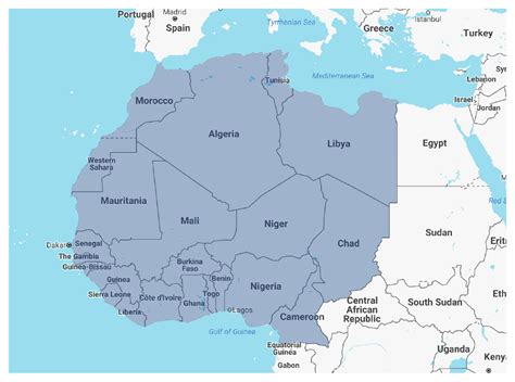 Sahel And Central Africa Map Kaleb Watson