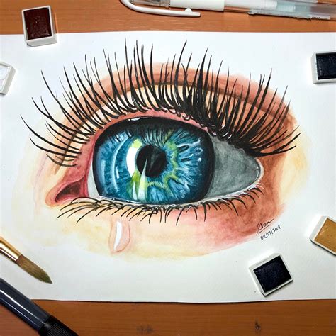 Just An Eye Painting I Did Before It Was My First Attempt Doing A