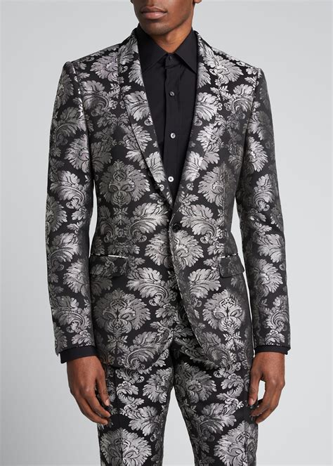 Dolceandgabbana Mens Baroque Jacquard Tuxedo Suit Bergdorf Goodman