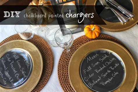 More Crafting Diy Chalkboard Painted Chargers Mendez Manor Diy