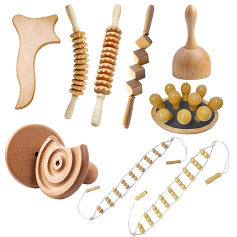 buy mikako 10 in 1 maderoterapia kit wood therapy massage tools wood lymphatic drainage tool