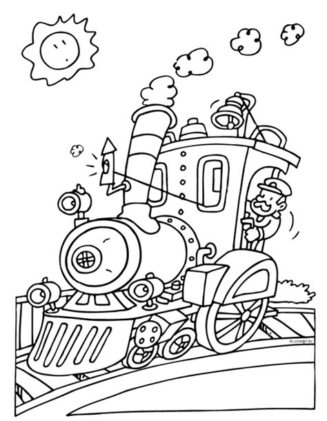 kids  funcom coloring page trains trains