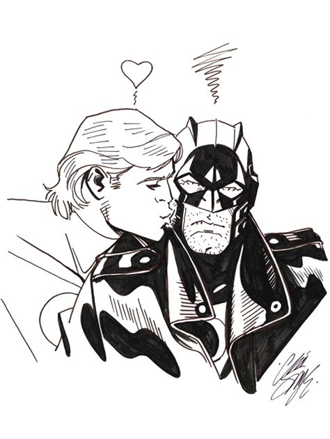 Midnighter And Apollo By Chris Sprouse In Edward Gulane S Original Art Chris Sprouse Comic