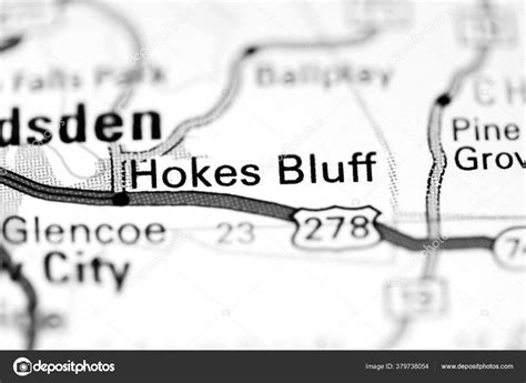 Hokes Bluff Alabama Usa Map Stock Photo By ©aliceinwonderland2020 379738054