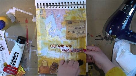 Art Journal Watch Along Timelapseunnarrated Impromptu Vacation Youtube