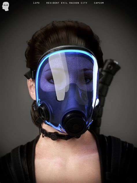 Rhubarbes Mask Design Resident Evil Gas Mask Girl