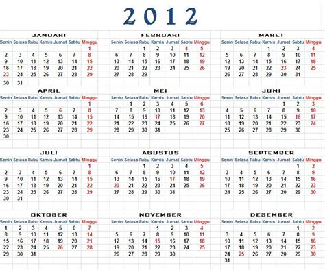 Kalender 2012 Download Kalender 2012