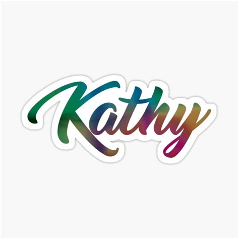 Kathy Sticker By Xradicalrainbow Redbubble