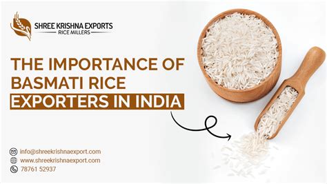 The Importance Of Basmati Rice Exporters In India Shree Krishna Export