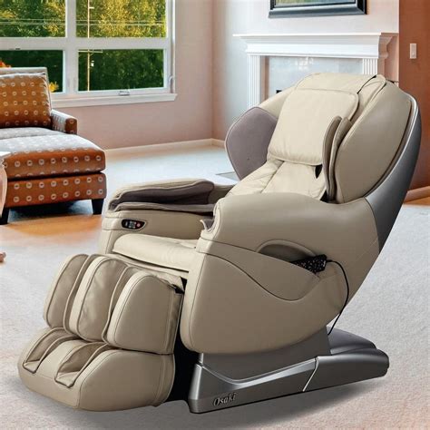 Titan Pro Series Tan Faux Leather Reclining Massage Chair Tp 8500cream