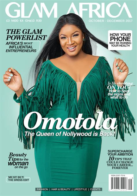 Nollywood Diva Omotola Jalade On The Cover Of Glam Africa Magazine