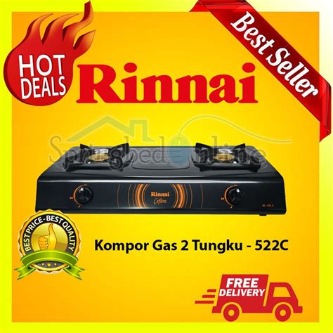 Jual kompor murah dan terlengkap. Jual Rinnai Rl-522C - Kompor Gas - 2 Tungku Teflon Harga ...