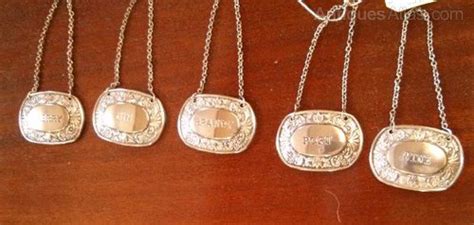 antiques atlas a set of five decanter labels