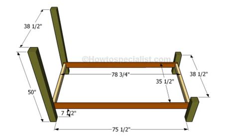 Twin Size Bed Frame Plans | HowToSpecialist - How to Build, Step by Step DIY Plans