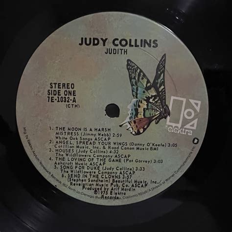 Judy Collins Judith Original Lp Vinyl Album 1975 7e 1032 Ex Ultrasonically Clean Ebay