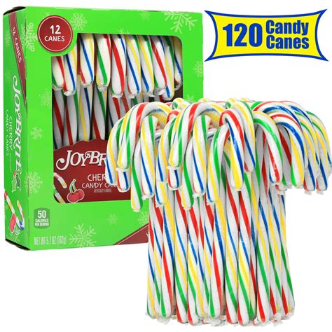 Greenco Candy Canes Individually Wrapped Cherry Flavored Mini Candy
