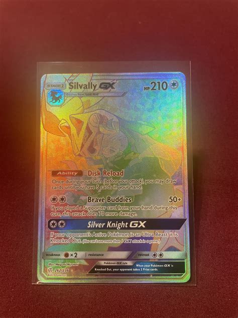 Pokémon Silvally Gx Sun And Moon Cosmic Eclipse 262236 Rainbow Sr Pack