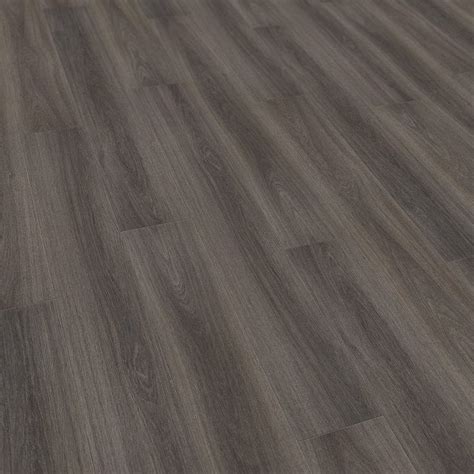 7mm (6mm + 1mm attached pad) no added underlayment or glue needed; Premium Plus 6mm Melora Oak Waterproof Engineered Click Vinyl Flooring Sample (22949)