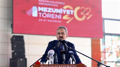 Bakan Özerin Gaziantep Hasan Kalyoncu Üniversitesi Mezuniyet Töreni