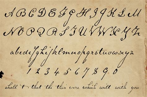 Schooner Script An Early 1800s Handwritten Font