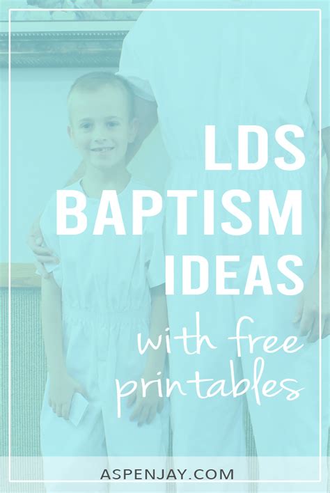 Lds Baptism Ideas With Free Printables Aspen Jay