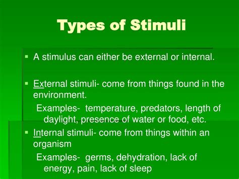 Stimulus And Response Ppt Download