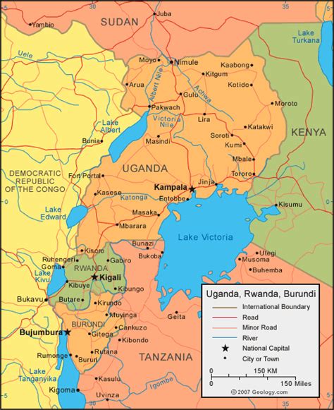 Where is uganda located on the world map? Uganda Map