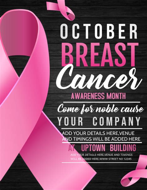 Breast Cancer Flyersevent Flyer Template Postermywall
